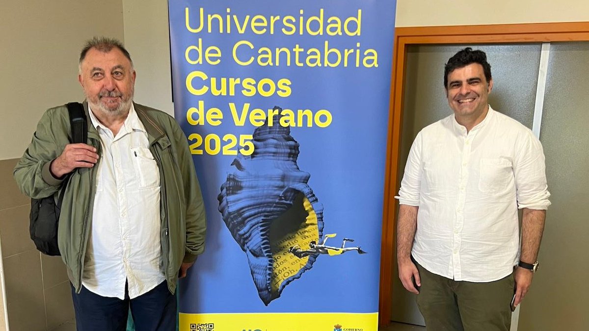 En Torrelavega continúa el curso 'Economía ciruclar, minería y reciclaje: del residuo a la materia prima'. Esta mañana con Emilio Hormaeche (MINEPRO SOLUTIONS) y Rubén Pérez, uno de los directores del monográfico web.unican.es/cursosdeverano… ⛰️ #VeranoUC2025