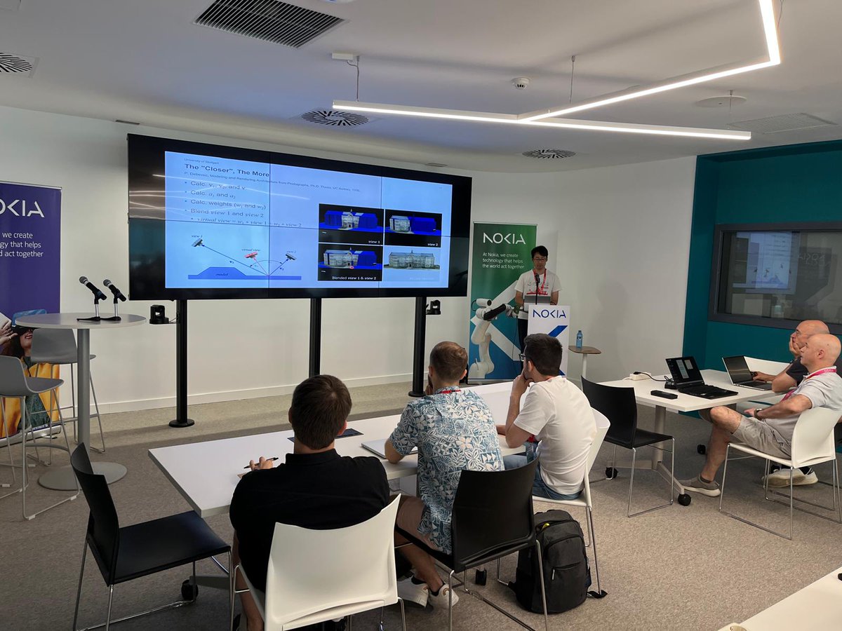 Summer School XRTX 2024 (@summerschool_xr) on Twitter photo Day 2 opens at the #EURASIP Int.  #SummerSchool2025 on #XR with Shohei Mori’s keynote: "XR Meets #RadianceFields" From #NeRF to 3D Gaussian Splatting — how do we capture, edit, and replicate reality with hyperrealism?
The immersive future is here #3DGS #VR <a href="/eurasip/">EURASIP</a> <a href="/nokia/">Nokia</a> Day 2 opens at the #EURASIP Int.  #SummerSchool2025 on #XR with Shohei Mori’s keynote: "XR Meets #RadianceFields" From #NeRF to 3D Gaussian Splatting — how do we capture, edit, and replicate reality with hyperrealism?
The immersive future is here #3DGS #VR <a href="/eurasip/">EURASIP</a> <a href="/nokia/">Nokia</a>