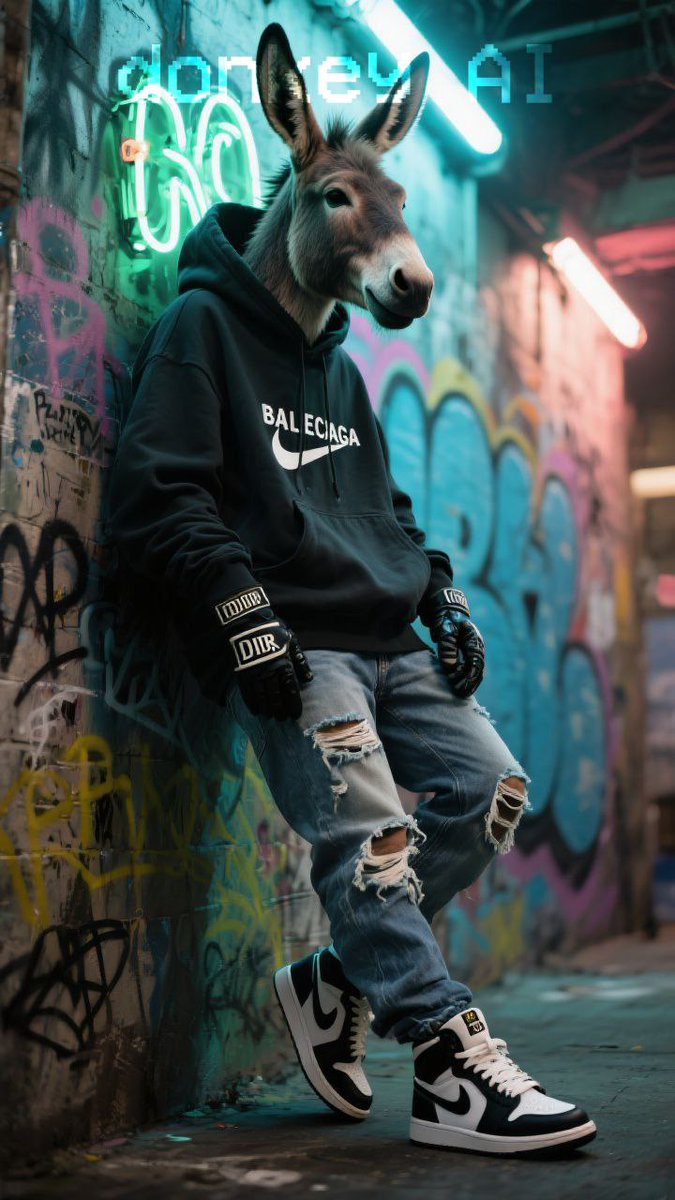 DonkeyAiNft's tweet image. #DonkeyNFT #Web3Art #CryptoZoo #memecoin #donkeyai #memepad #swag #fyp #viral #zoo #donkey #Altcoins #NFTs #2025summer