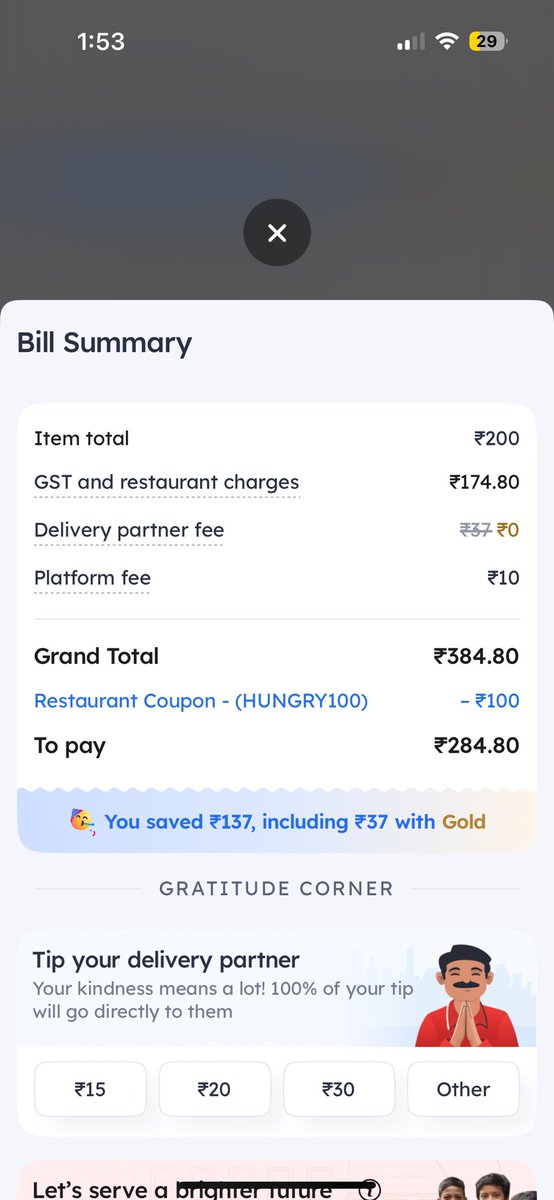 ipeeyushgaur's tweet photo. yo what
@zomato @zomatocare https://t.co/Xhazbr1Ymd