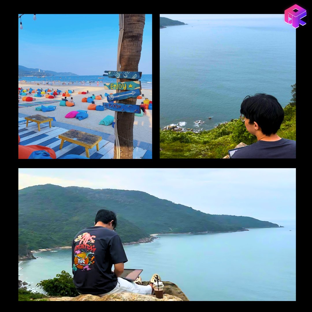 PixStdio's tweet photo. ๐ดDa Nang is 90% beach, 10% WiFiโฆ and somehow still 100% paradise. ๐
Remote work? More like โresort work.โ ๐ปโ
#DaNangLife #CodeAndCoconuts #Vietnam2025 #BeachMode #TechLife #PixStudio #PiX #PiXProduction