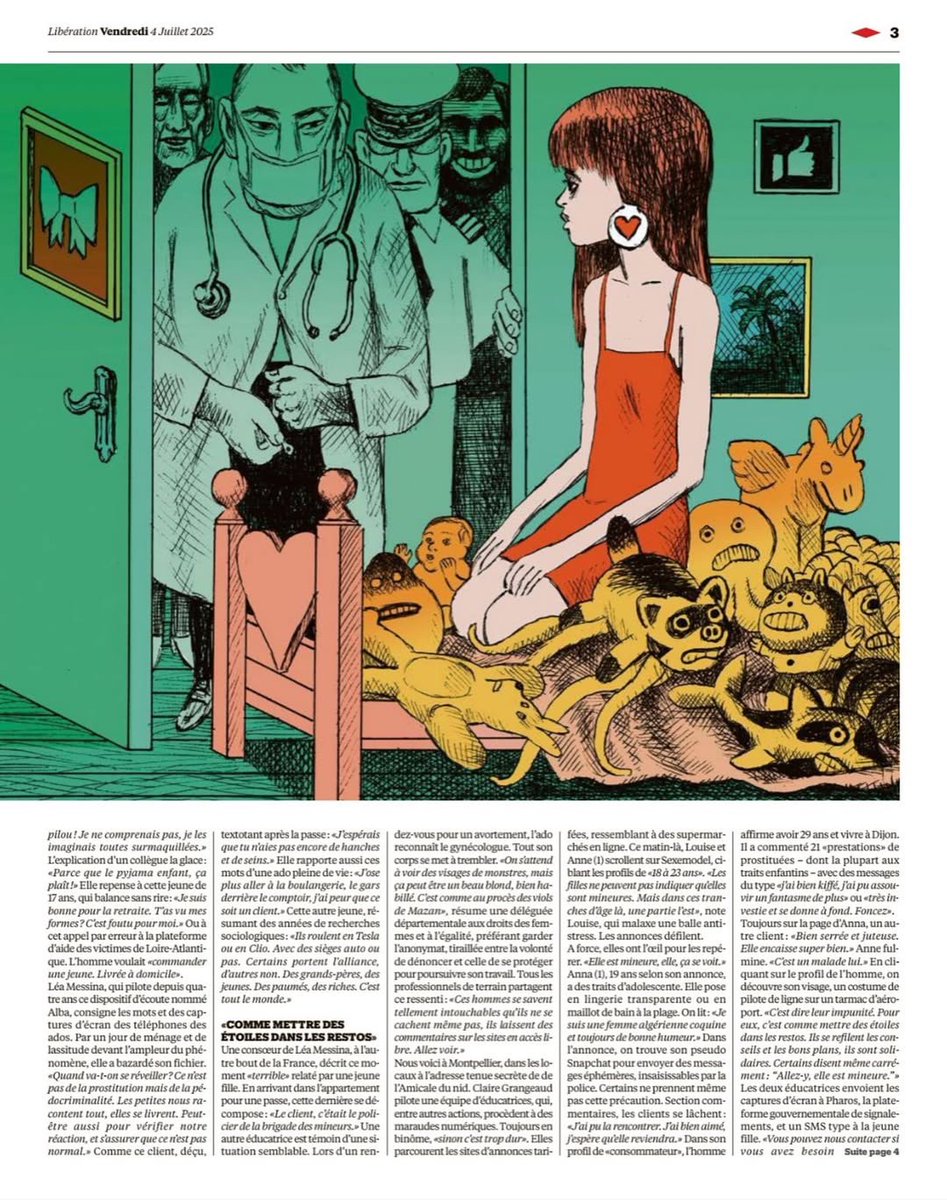 LeDoareCh's tweet photo. Avec de telles ordures dans la nature mieux vaut avoir l’œil rivé sur les enfants.
#pedocriminalite #prostitution #mineures
enquête @Libération https://t.co/Fman5LkaC5