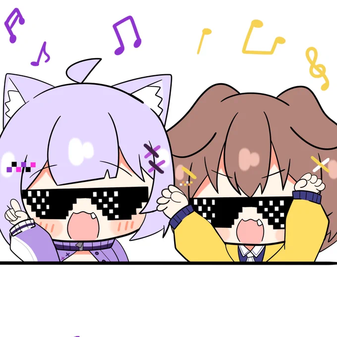 #絵かゆ #できたてころね  #超ゲマズ2 
超ゲマズ21日目にて巨大コントローラーの前でノリノリのDJ気分になるおかころ🍙🥐みんなでペンラで一緒にやってたな〜 
