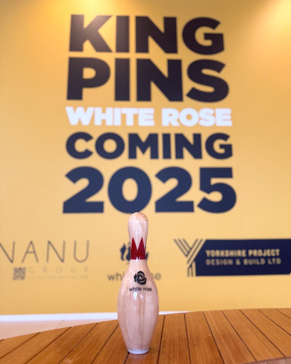 whiteroseleeds's tweet photo. We’ve got some STRIKING news... King Pins is coming VERY SOON! 🎳 

Keep an eye on our socials for more updates 👀 https://t.co/rePk61IxaC