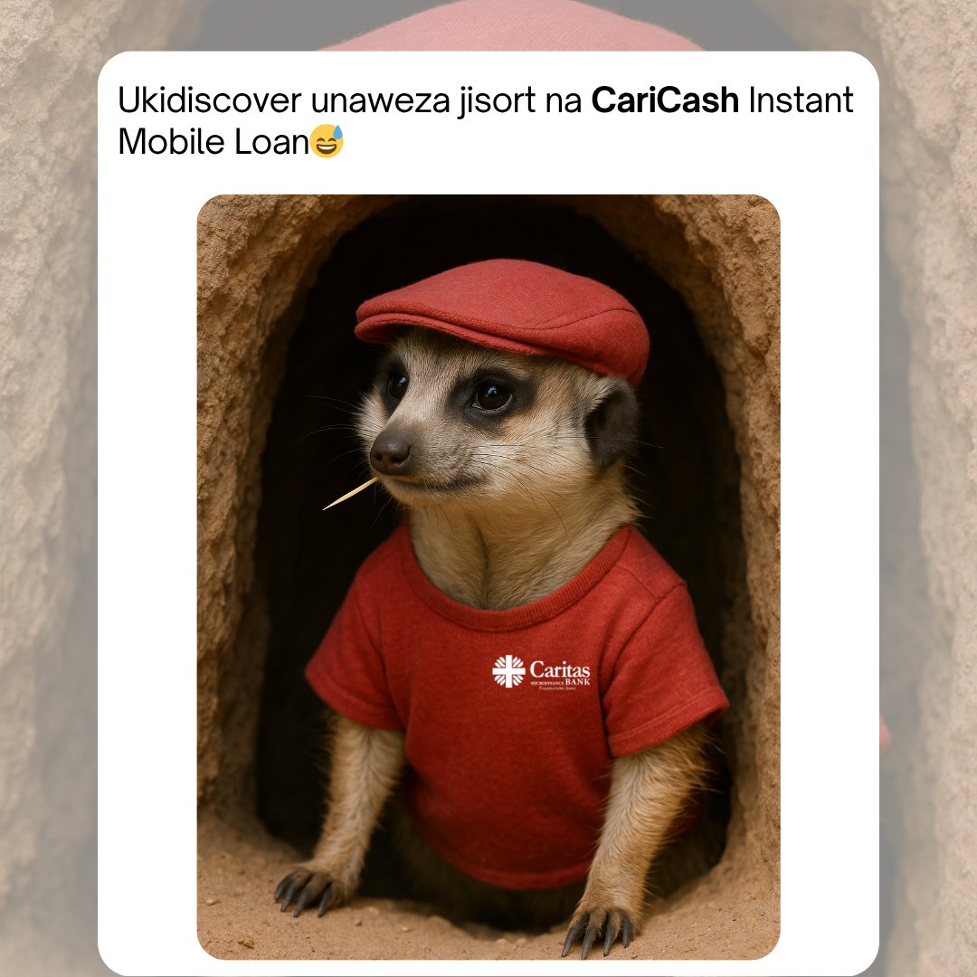 Umekwama? Access a quick #Caricash Loan leo, ujisort.
Simply dial *810# to meet your emergent financial needs
#QuickLoans #CaritasAt10 #DecadeOfImpact