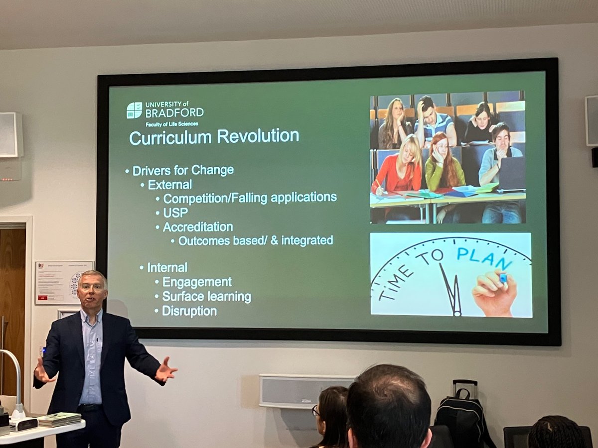 We’re hearing about how and why Team based learning was implemented at the university of Bradford