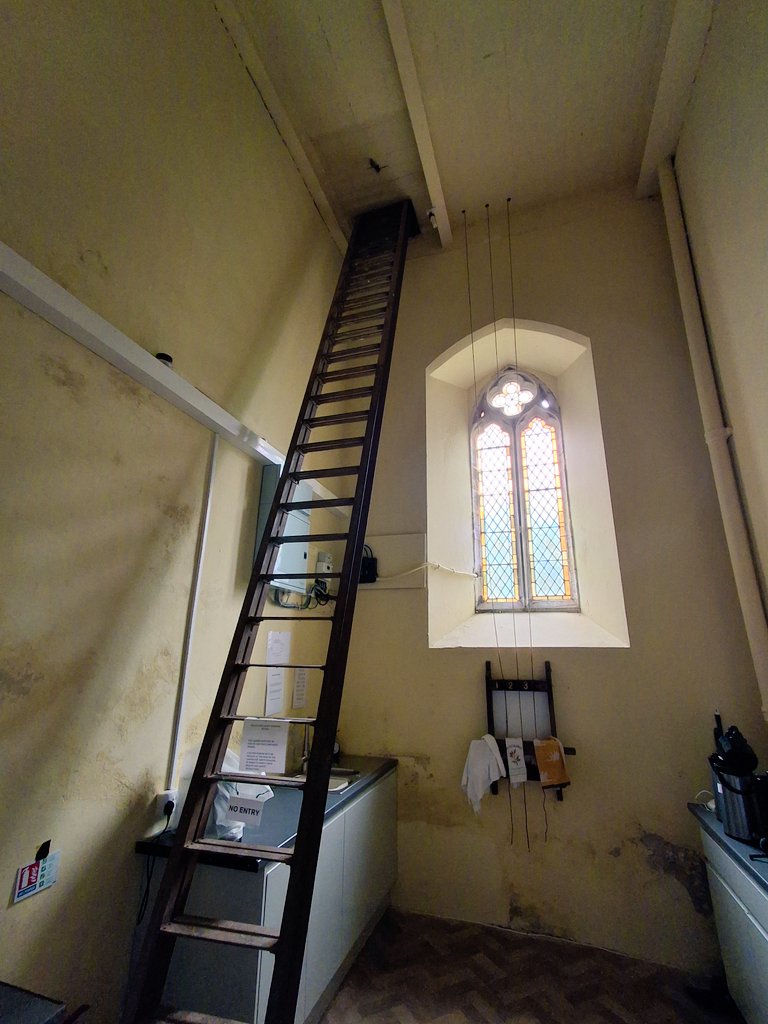 reading_ulysses's tweet image. Stairways to Heaven...or the bell 🔔 tower via the kitchen.
All Saints #Church Newton-on-Ouse