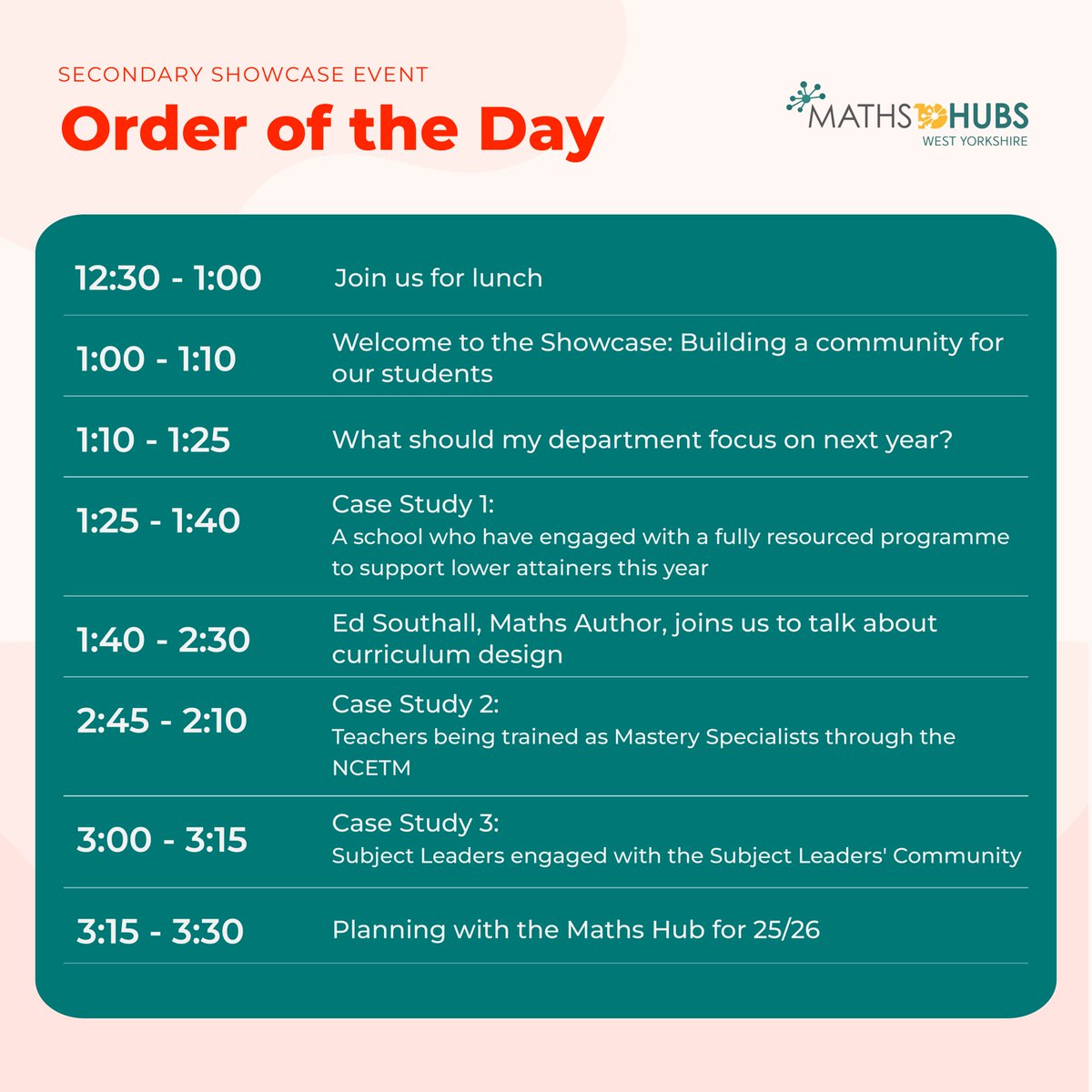 Not booked yet? There's still time!
Join us for our Secondary Showcase Event – connect with schools, hear from Ed Southall, and plan ahead with us.
🍽️Plus, we’re putting on a free lunch 😋
📅 Tuesday 15 July
👉Secure your spot: buff.ly/Xx6sIv5