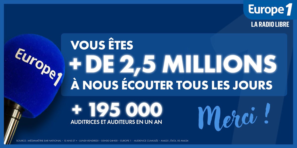 Merci !! 🙏🏻 <a href="/Europe1/">Europe 1</a>
