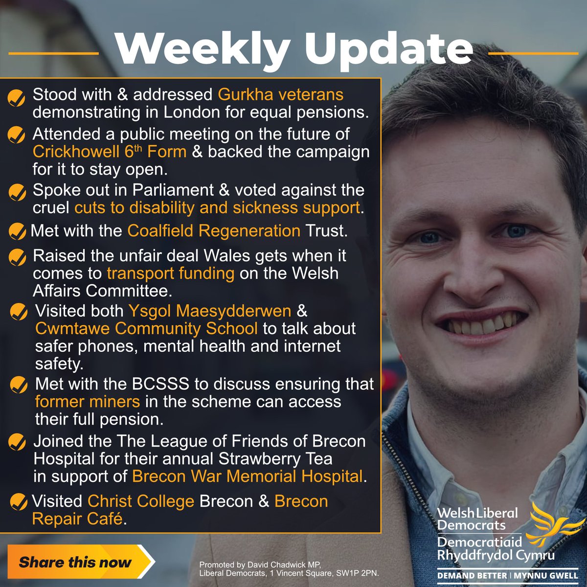 LibDemDavid's tweet image. Here are just a few of the things I got up to this week as your MP for Brecon, Radnor and Cwm Tawe. 📷 For more detailed updates on the work I've been doing as your MP, sign up for my monthly email newsletters here: brlibdems.uk/davidsnewslett…
