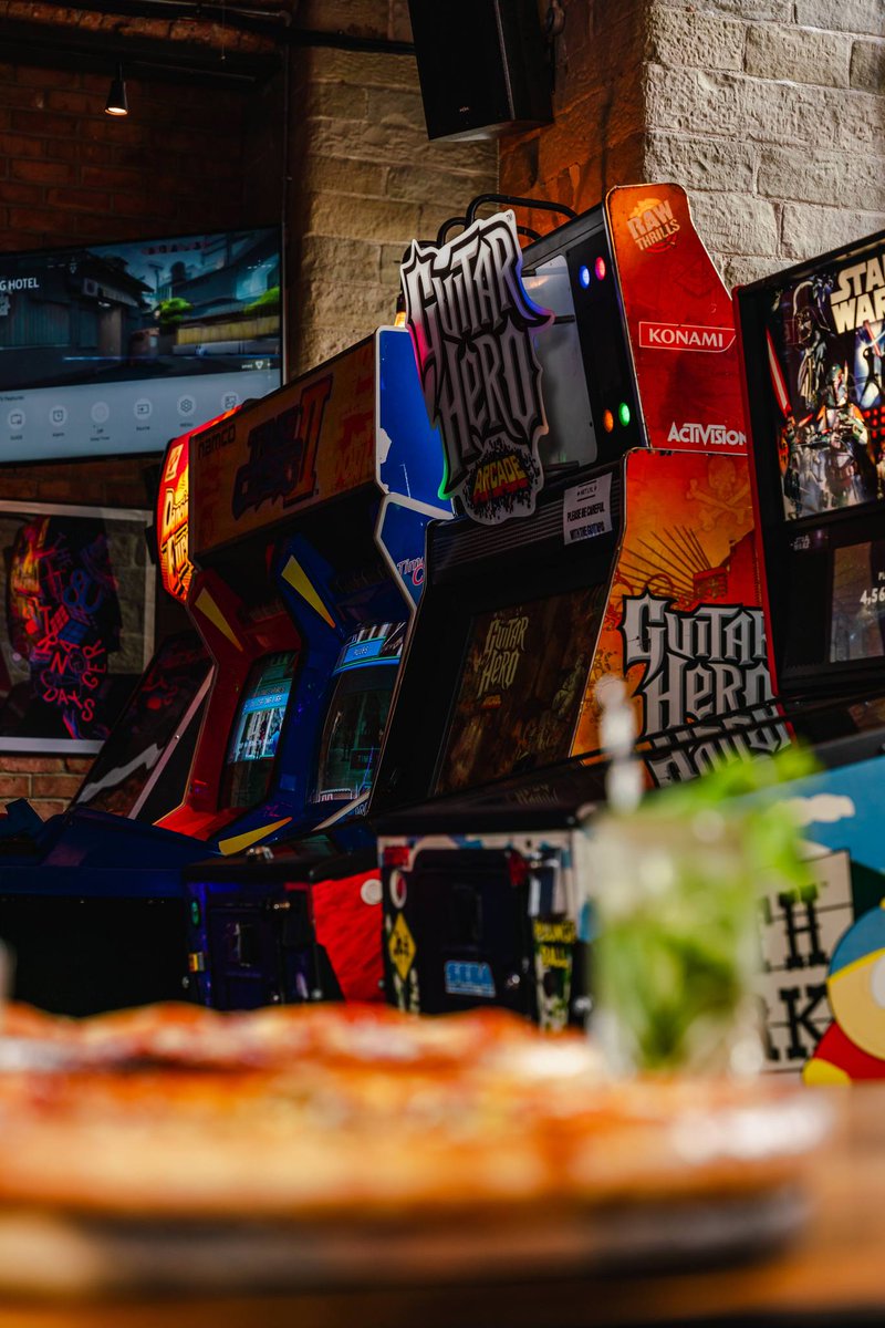 🎮 It’s #NationalVideoGameDay, and there’s no place more fitting to celebrate than Next Level! ⚡ 
 
This retro gaming bar and kitchen is packed with classics like Guitar Hero - all free to play. 
 
Head to E Mill Courtyard now and press start.
 
👉 nextlevel.bar