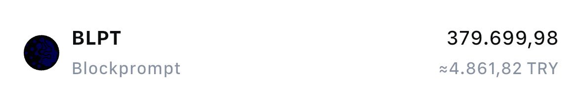 Hadi bakalım $BLPT 🚀🚀🚀🚀🚀 gidelim 😎 $BTC #btc