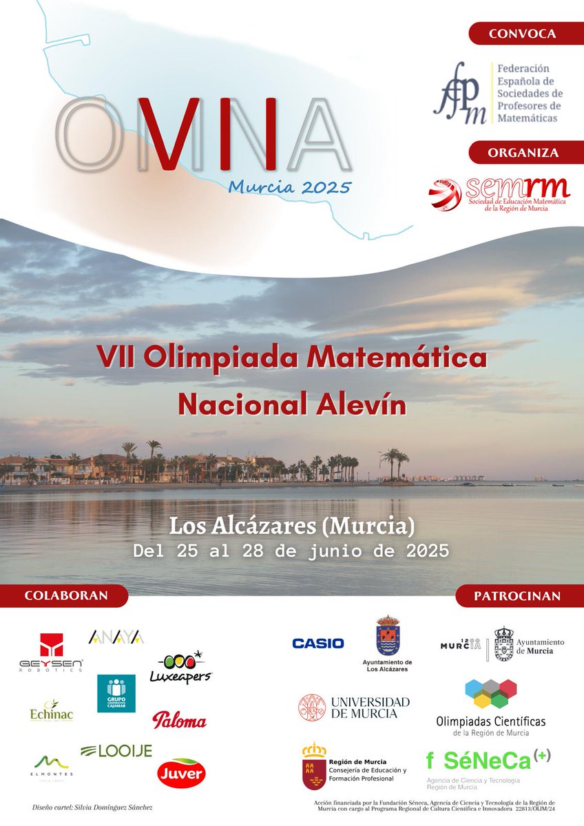 Nos hace especial ilusión que nuestras uvas🍇hayan ayudado a los niños participants en la VII Olimpiada Matemática Nacional a resolver todos los problemas y retos planteados. No hay nada que nos alegre más que ser partícipes de su esfuerzo, recompensa y amor por las matemáticas.