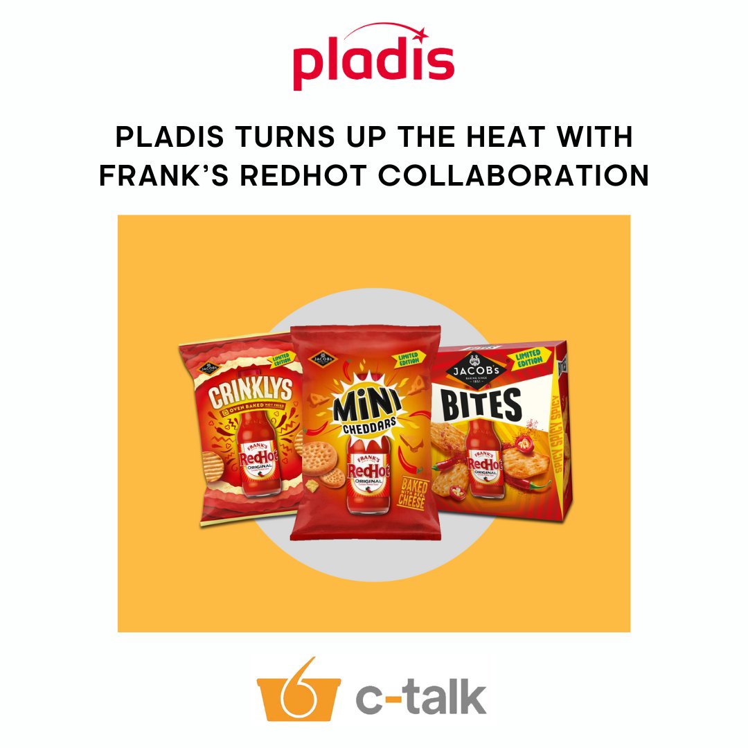 NEWS 📰

<a href="/pladis_Global/">pladis</a> is turning up the heat across the Jacob’s baked snack range with a limited edition sizzling collaboration with Frank’s RedHot, the world’s #1 hot sauce. Consumer favourites Jacob’s Mini Cheddars, Jacob’s Crinklys and Jacob’s Bites are being given a spicy