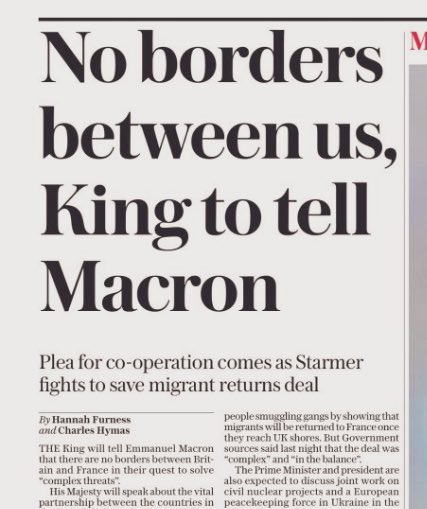 A King who betrays his country is no King of mine.