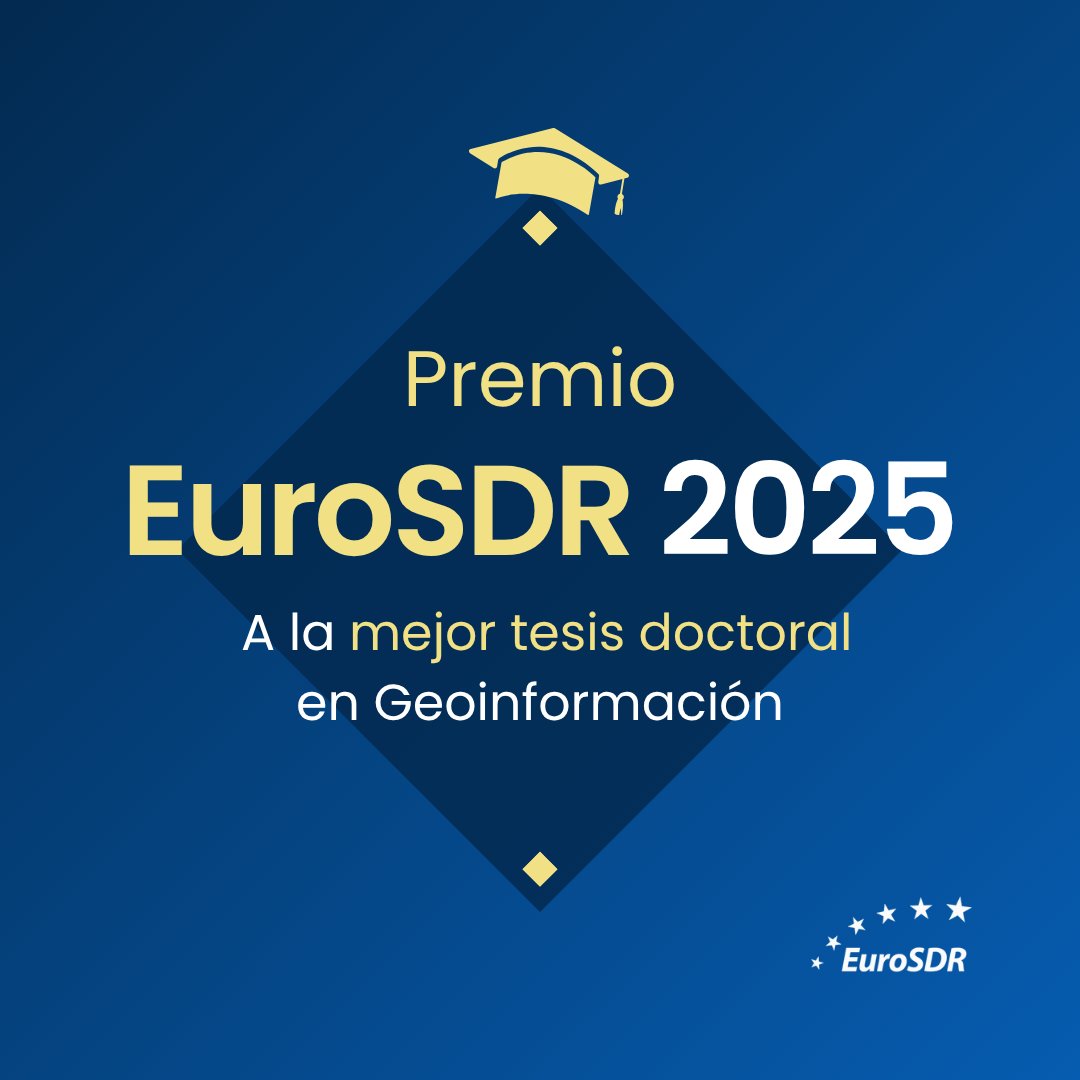 Instituto Geográfico Nacional-O.A.CNIG (@ignspain) on Twitter photo 🥇 ¿Quieres participar en el premio #EuroSDR 2025?
🎓 A la mejor tesis doctoral en #Geoinformación
🌏 Valora la contribución al desarrollo de la información geográfica
🗓️ Plazo presentación: hasta el 25 de agosto
ℹ️ Más info en blog de <a href="/IDEESpain/">IDE España</a>
👉🏼 tinyurl.com/yahky5s9 🥇 ¿Quieres participar en el premio #EuroSDR 2025?
🎓 A la mejor tesis doctoral en #Geoinformación
🌏 Valora la contribución al desarrollo de la información geográfica
🗓️ Plazo presentación: hasta el 25 de agosto
ℹ️ Más info en blog de <a href="/IDEESpain/">IDE España</a>
👉🏼 tinyurl.com/yahky5s9