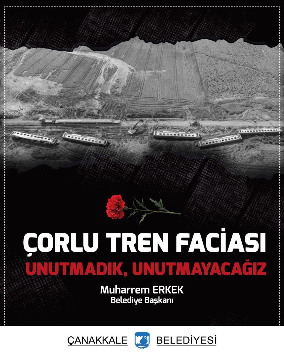 #Çorlu Tren Faciası’nda yitirdiğimiz canlarımızı saygı ve rahmetle anıyoruz. 

Unutmadık, unutmayacağız!
