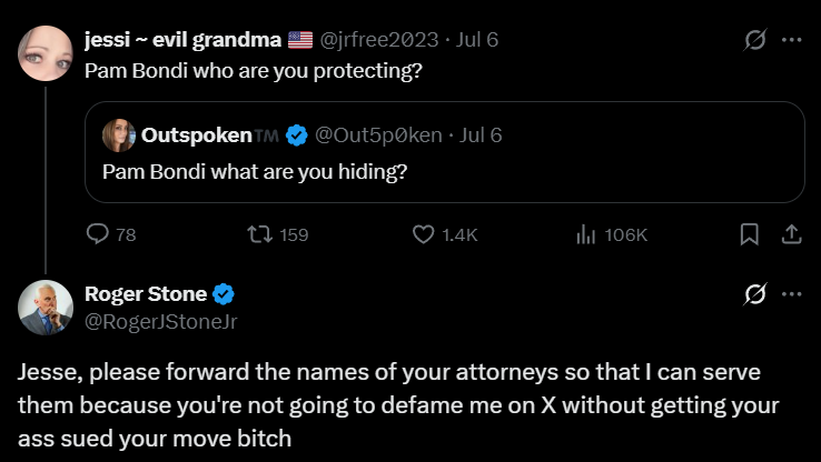 Anonymous (@youranoncentral) on Twitter photo Nobody mentioned <a href="/RogerJStoneJr/">Roger Stone</a>'s name, did he just out himself here? Nobody mentioned <a href="/RogerJStoneJr/">Roger Stone</a>'s name, did he just out himself here?