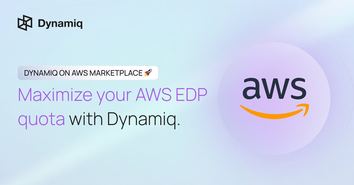 Got <a href="/awscloud/">Amazon Web Services</a> consumption commitments to spend? <a href="/DynamiqAGI/">Dynamiq</a> on AWS Marketplace lets you leverage your EDP budget while gaining a full agentic AI platform for your enterprise workflows. Build, test, and deploy agents—without additional procurement steps.

🔗