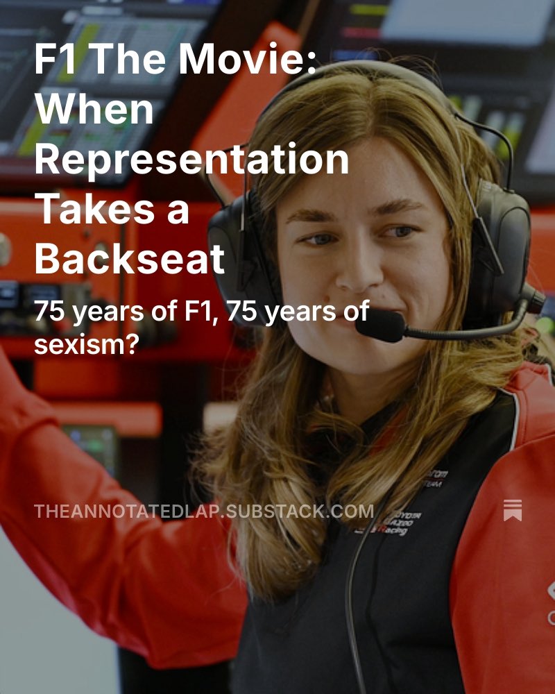 theannotatedlap's tweet image. READ my latest piece here open.substack.com/pub/theannotat…
We’re talking women in F1 The Movie – what did you think of the film?
