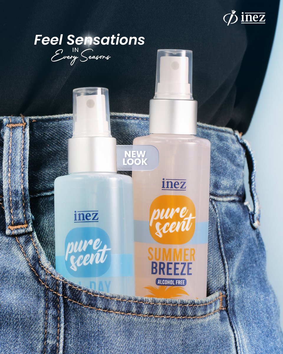 inezcosmetics's tweet image. 🌸 Pure Scent — The Feel Sensations In Every Season. Sekarang tampil dengan new look yang lebih fresh dan elegan, tapi tetap dengan aroma yang kamu cintai 💖

#InezCosmetics #PureScent #TheLegendKeepsGettingBetter