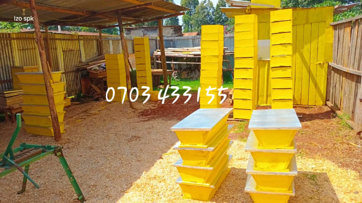 Affordable #Langstroth &amp; #Kenya_Top_Bar Hives Suppliers. 

📞☎️📲 +254 703433155

Other Products Include
- Bee Venom Collectors 
- Bee Suits
- Smokers
- Honey Extractors 
- Honey Press