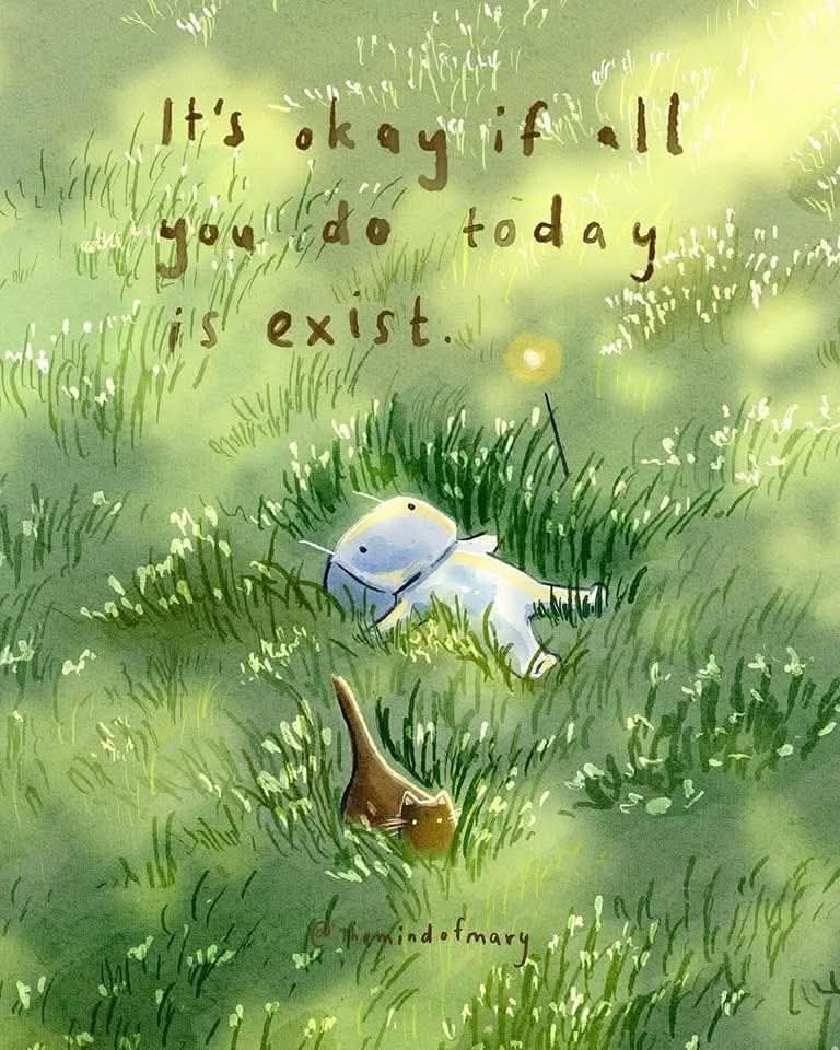 Good morning all, go easy on yourself, life can be tough. 💙❤️💙