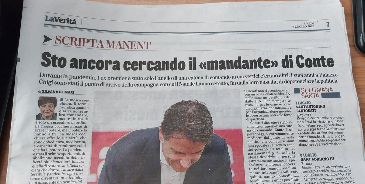 Maurizio Cossu (@superappo) on Twitter photo Mi ero perso questo gran bell'Articolo della De Mari che dovrebbe metterci all'erta sul tentativo di Restaurazione che sta dietro il Partito "Globale" di Musk
I segni riconoscibili del "Vaffa"e della denigrazione Politica in salsa Monti ci sono già tutti
Ma ci cascheranno tanti Mi ero perso questo gran bell'Articolo della De Mari che dovrebbe metterci all'erta sul tentativo di Restaurazione che sta dietro il Partito "Globale" di Musk
I segni riconoscibili del "Vaffa"e della denigrazione Politica in salsa Monti ci sono già tutti
Ma ci cascheranno tanti