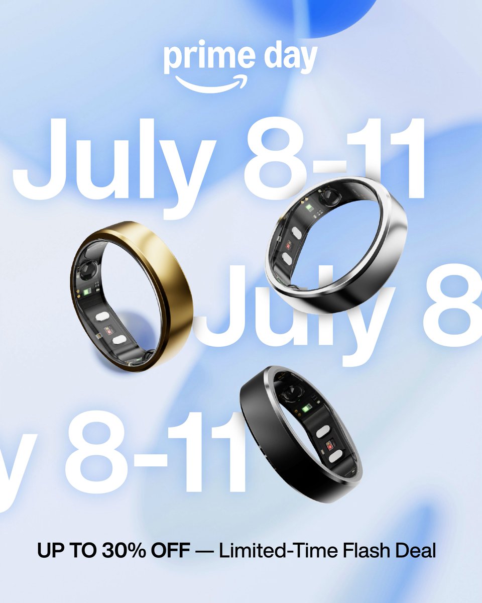 It’s Prime Day👉 Link in bio
Our biggest deal is live — 3 days only!
Up to 30% OFF RingConn Gen 2 Smart Ring 🛒
Track your health, sleep &amp; stress — with up to 12 days of battery!
.
#RingConn #PrimeDay #AmazonDeal #SmartRing #Wellness