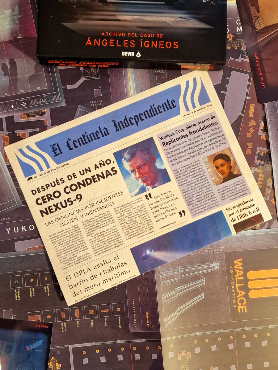 Los recuerdos pueden mentir. Las pruebas, no.🕵️‍♂️💾 

🔥🪽Esta semana llega a tiendas Blade Runner – Ángeles Ígneos, el esperado Archivo del Caso 02 para el juego de rol oficial de Blade Runner. Un nuevo caso para los Blade Runners, empaquetado con el mismo nivel de detalle y lujo