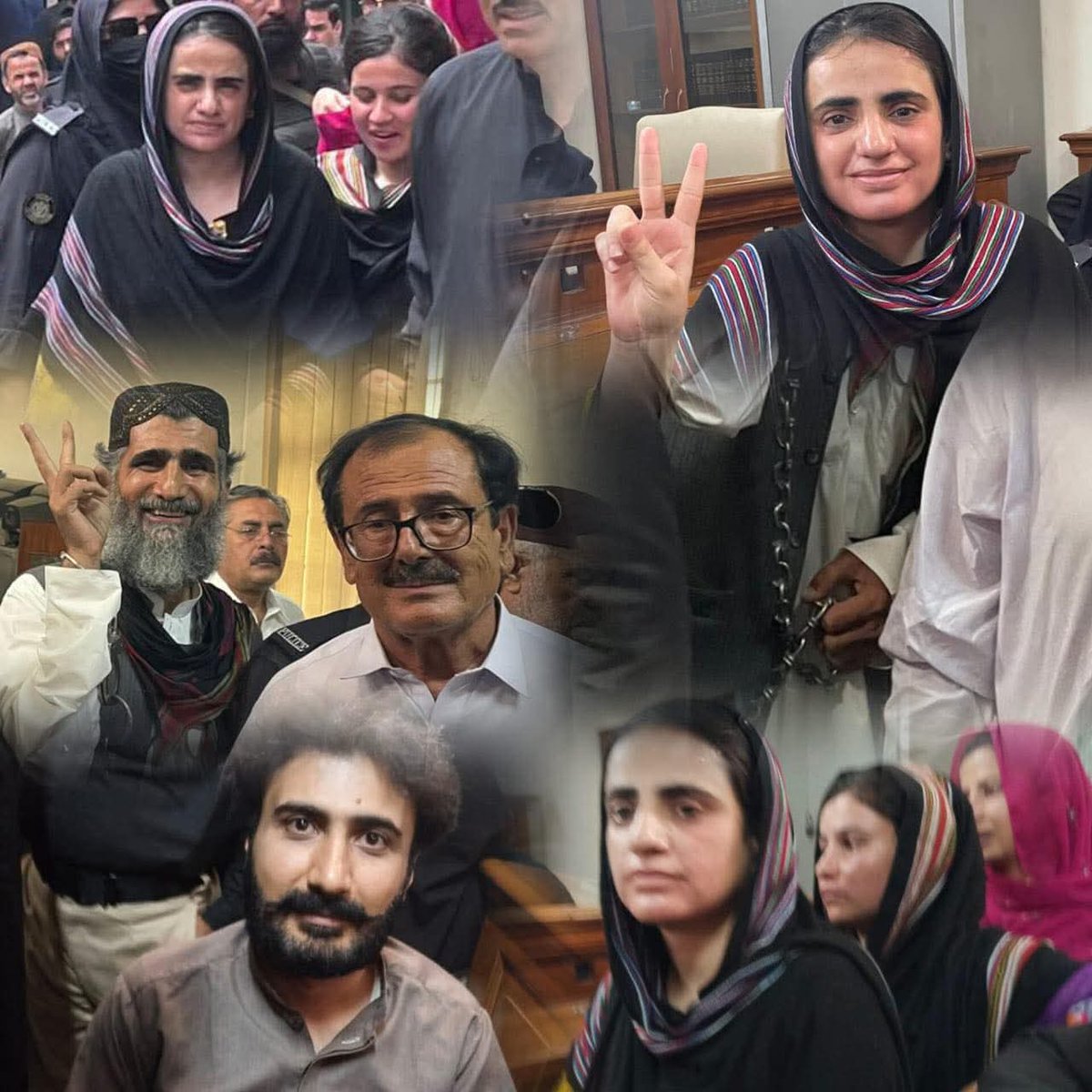 ZareefRind's tweet image. بی وائی سی کے اسیر رہنماؤں کو 3MPO کے تحت 3 ماہ سے زائد عرصے تک ناجائز قید رکھنے کے بعد بالآخر دہشتگردی کے من گھڑت مقدمے میں عدالت پیش کردیا گیا۔ رہنماؤں کے عزم آج بھی بلند تھے اور ہر مظالم کا سامنا کرنے تیار دکھائی دیئے۔ یہ حوصلہ حادثاتی نہیں، برسوں ظلم کی بٹی میں پک کر آئی ہے