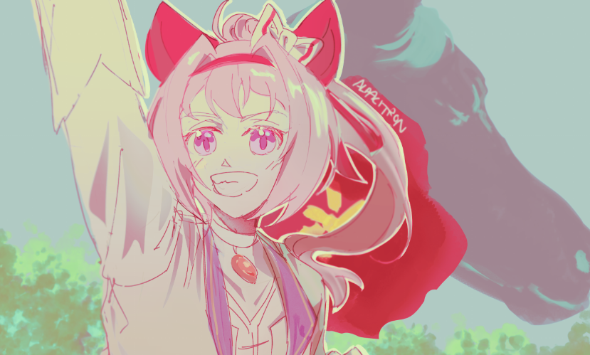 alpacitron's tweet photo. haru urara warm up T_^ https://t.co/lfAzIc4g0J
