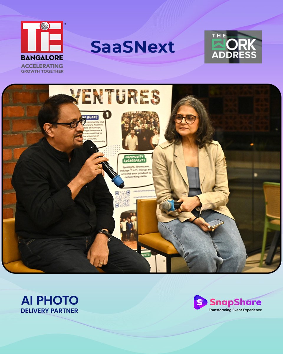 snapshareai's tweet photo. At SnapShare, we don’t just capture moments—we make them instantly shareable.
A big thank you to TiE Bangalore & Unwind Ventures for making us part of this dynamic evening that’s pushing the future of SaaS forward.
#SnapShareEventExperience #AIPhotoDelivery #SnapShareEvents https://t.co/pyGfIQV400