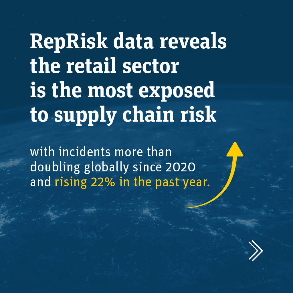 RepRisk's tweet image. Just released: Our RepRisk Insights report on supply chain risks – with a spotlight on the fashion industry. 👉 Explore the results and read the report: reprisk.com/insights/news-… #SupplyChainRisks #Sustainability