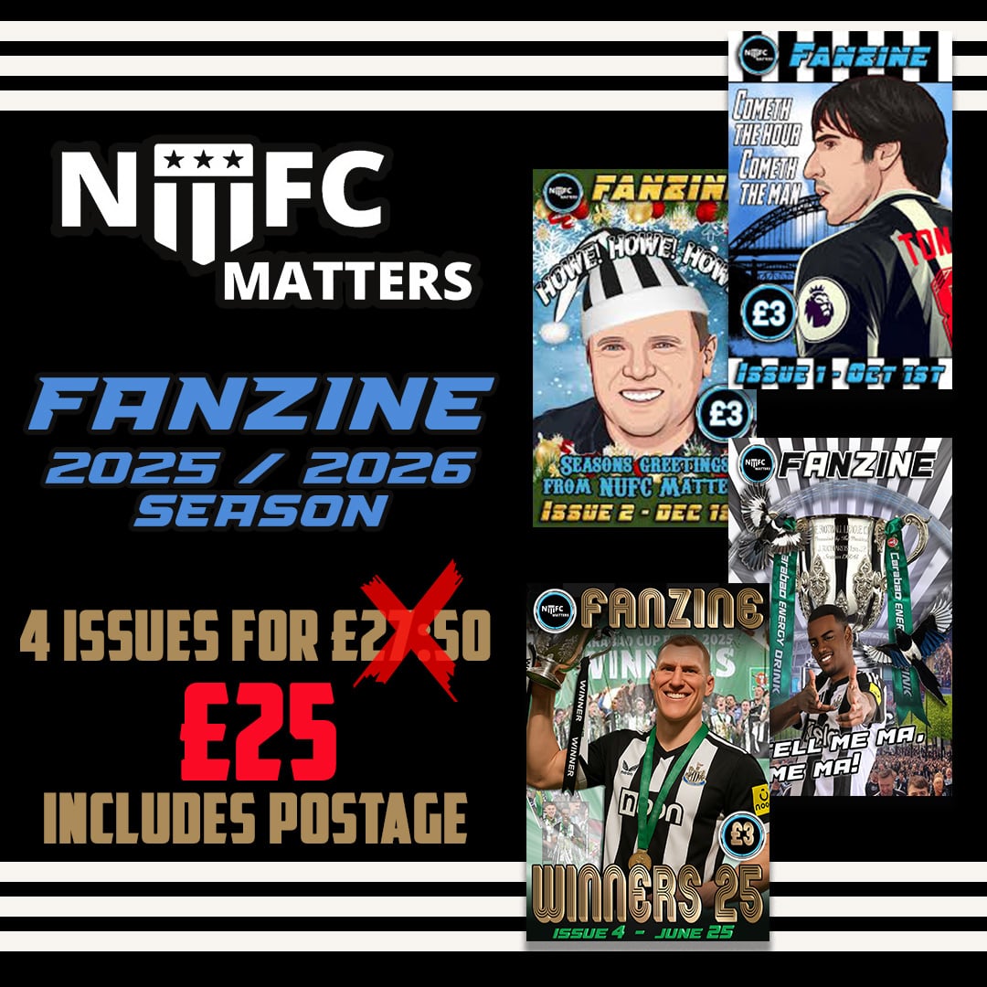 Steve Wraith (@stevewraith) on Twitter photo Order Next Season's #NUFC Matters fanzine. £25 for 4 Issues includes P&P All proceeds to Age UK North Tyneside Dementia <a href="/ageuknt/">Age UK North Tyneside</a>
nufcmatters.co.uk/fanzine/?fbcli… Order Next Season's #NUFC Matters fanzine. £25 for 4 Issues includes P&P All proceeds to Age UK North Tyneside Dementia <a href="/ageuknt/">Age UK North Tyneside</a>
nufcmatters.co.uk/fanzine/?fbcli…
