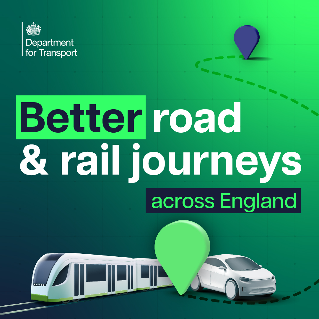 transportgovuk's tweet image. We've given the green light to over 50 new road and rail schemes, meaning better journeys for millions of commuters and businesses across the country.
For more information on the schemes: gov.uk/government/new…