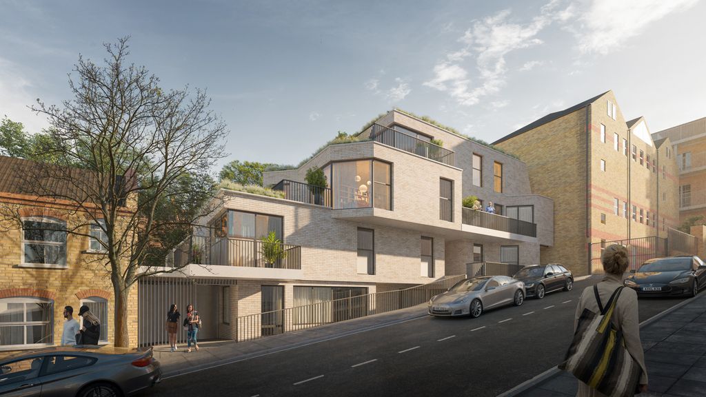 northgrafstudio's tweet photo. This external CGI was produced by Northgraf for a new stepped residential scheme in Crystal Palace.

The image highlights the building’s terraced massing and material detailing, while capturing the rhythm and topography of the surrounding street. https://t.co/bOyp61ftZV