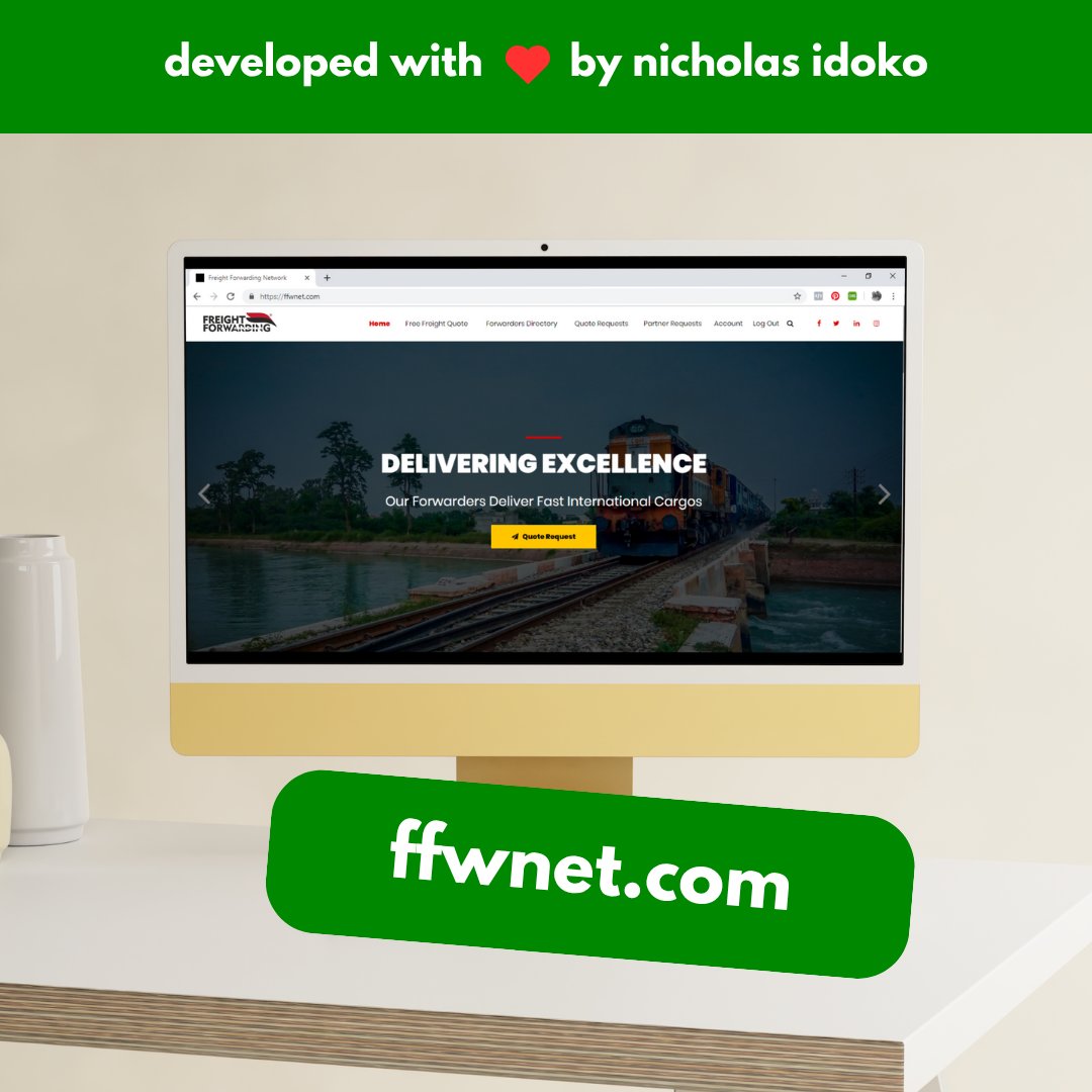 nitechnologies's tweet image. Built FFWNET a freight-management platform crafted by Nicholas Idoko Technologies (2019). Need world-class web, mobile or custom software? Let’s build greatness together. 📩 Contact us today! #FreightTech #SoftwareDevelopment
