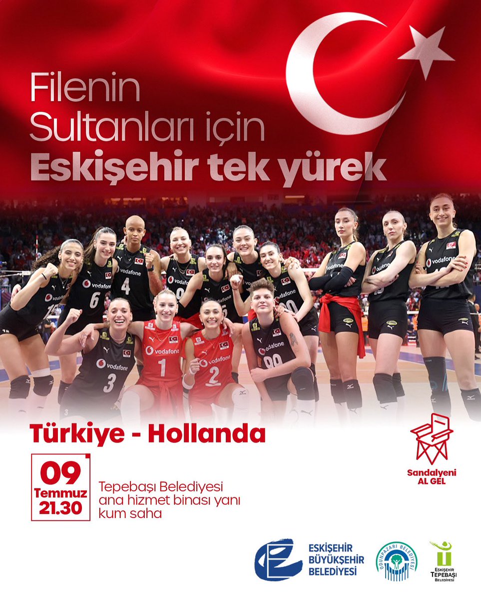 Filenin Sultanları için Eskişehir Tek Yürek! 🇹🇷

Gurur kaynağımız A Milli Kadın Voleybol Takımımızın Milletler Ligi’ndeki karşılaşmalarını hep birlikte izliyoruz. Odunpazarı ve Tepebaşı Belediyelerimiz ile ortaklaşa düzenlediğimiz Plaj Voleybolu Şenliği karşılaşmaları sonrası hep