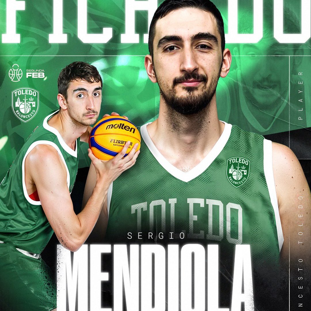 🚨 Mercado #SegundaFEB: Sergio Mendiola (<a href="/smendi13/">Sergio Mendiola Diez</a>) llega al proyecto del <a href="/cb_toledo2025/">Club Baloncesto Toledo</a> 

▶️ Acumula una década siendo importante en la pintura en proyectos de #PrimeraFEB y #SegundaFEB

🗓️ 1996 | 📏 2,14 m.
⛹️‍♂️ Pívot | 🌍 Español

📝 Más información ⬇
feb.es/2025/7/8/balon…