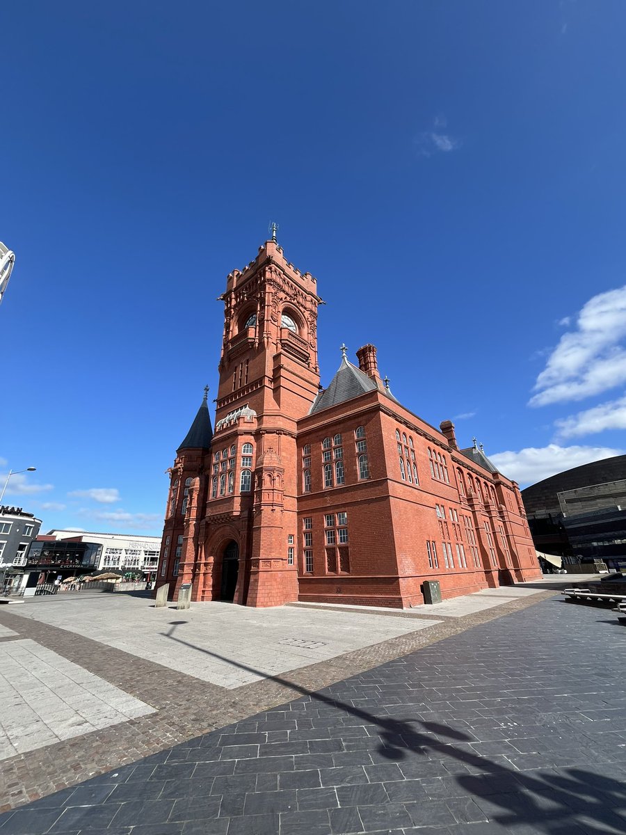ChrisLarkin2's tweet image. A stunning outlook on Cardiff bay for today’s Wales Dementia Conference at the Pierhead building @AlzSocCymru 💙