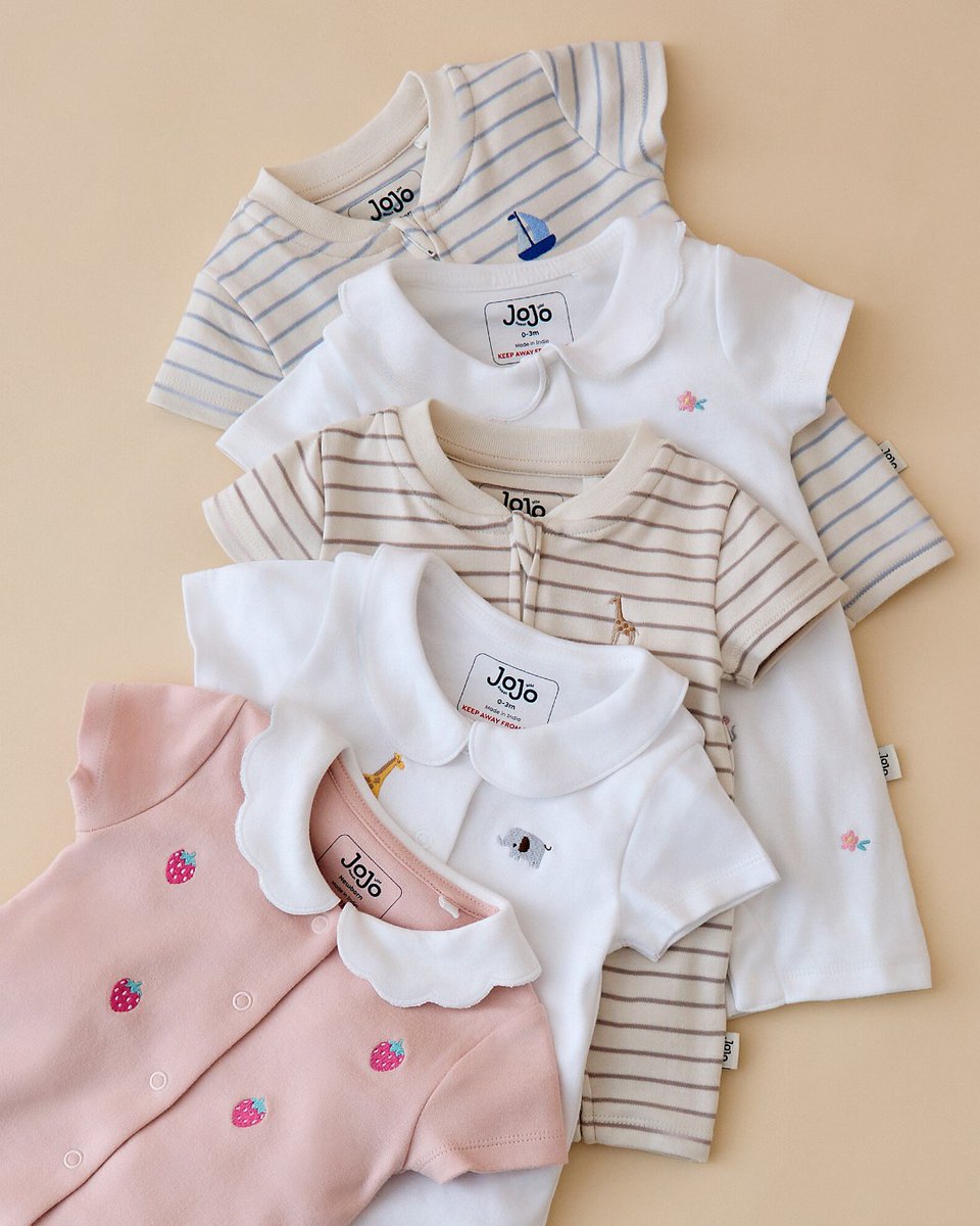 Zip and slip your little one into our summer layette styles! The perfect easy, breezy outfit for warm days and cosy nights ✨ 
bit.ly/4ev58qN