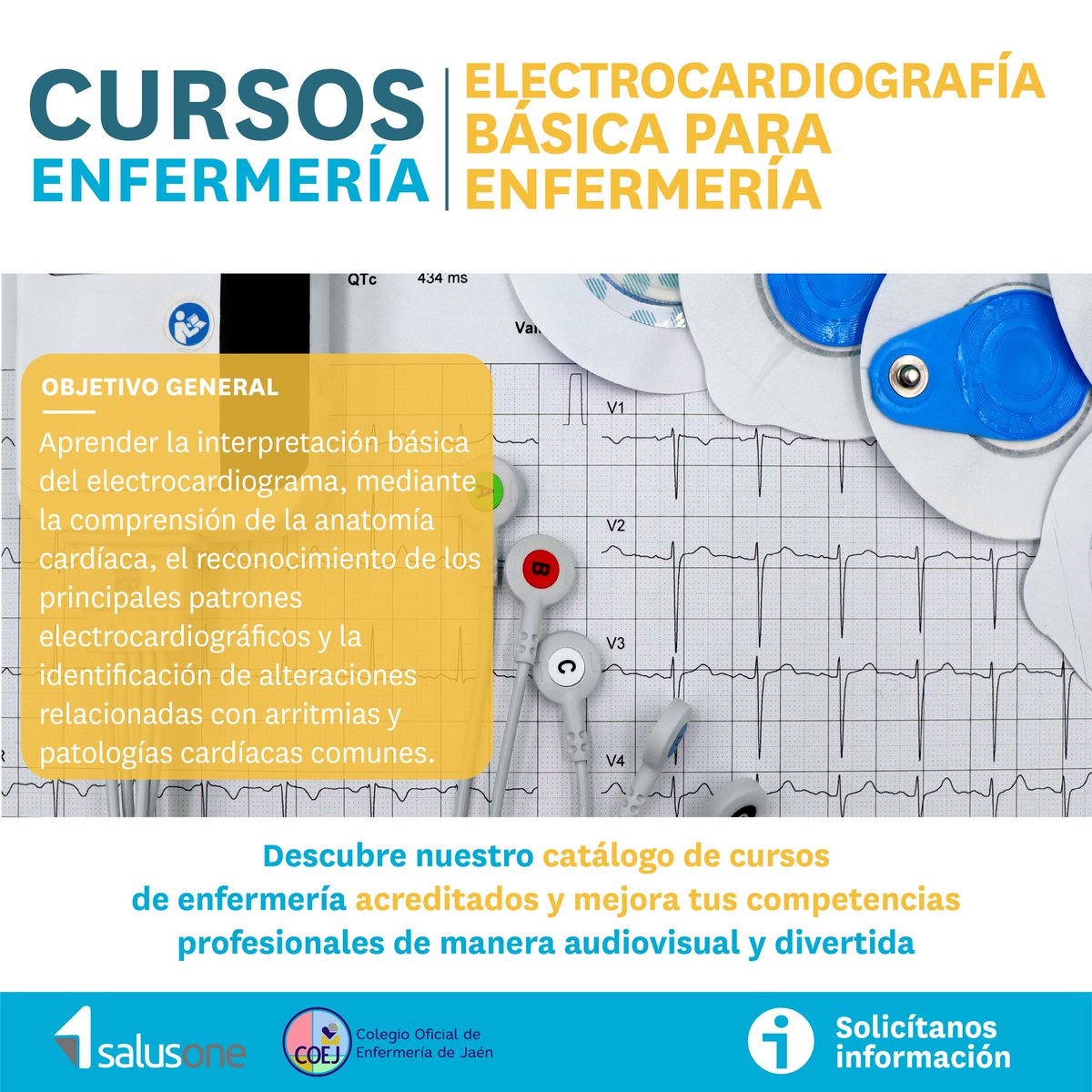 👩‍🏫 Novedades de <a href="/salusplay/">SalusPlay</a>

➡️ Nuevo CURSO CFC 👉 ELECTROCARDIOGRAFÍA BÁSICA PARA ENFERMERÍA 

Más información 👇
salusone.app/formate/cuidad… 

#Enfermería #Formación #SalusOne #Curso #ElectrocardiografíaBásica