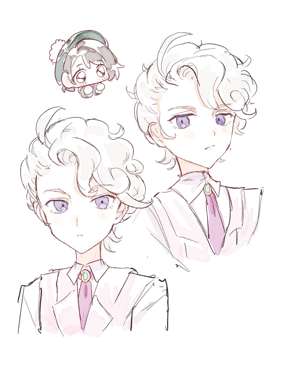 I SAW SOMEOJEN DRAW BEDE WITH THIS HAIRSTYLE AND WENY holymoly I NEED TO DRAW HIM LIKE THAT TOO!!