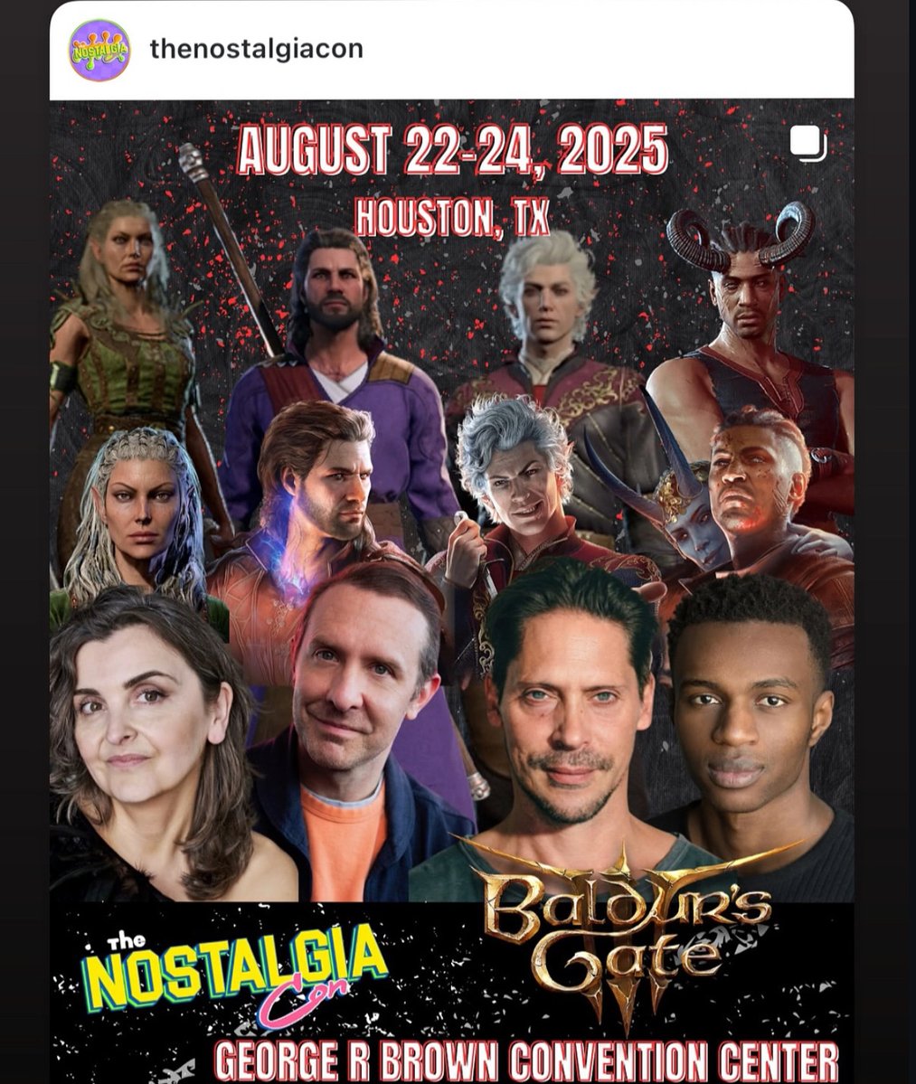 Hello Houston <a href="/TheNostalgiaCon/">The Nostalgia Con</a> ⚔️💚