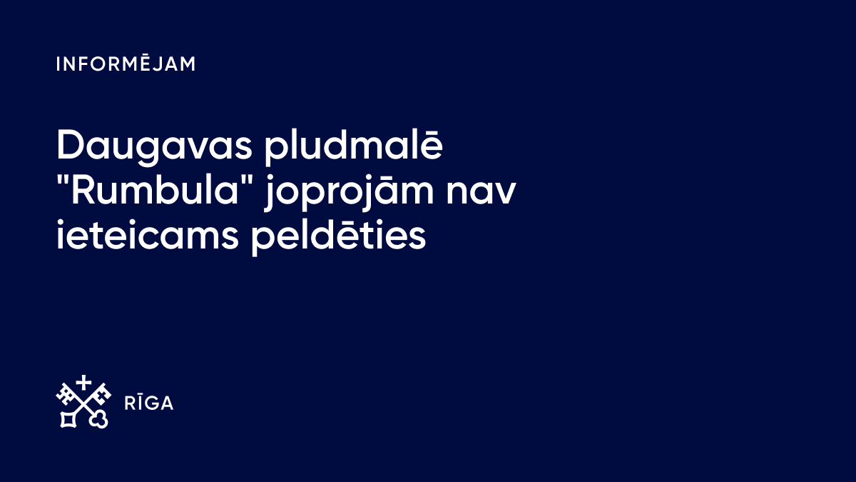 Joprojām neiesakām peldēties Daugavas pludmalē “Rumbula”! Pēc atkārtoti veiktajām analīzēm ūdens kvalitāte Daugavas pludmalē “Rumbula” ir uzlabojusies, tomēr nedaudz pārsniedz pieļaujamo rādītāju normu, tādēļ pagaidām peldēties šajā vietā nav ieteicams un ir izvietotas attiecīgas