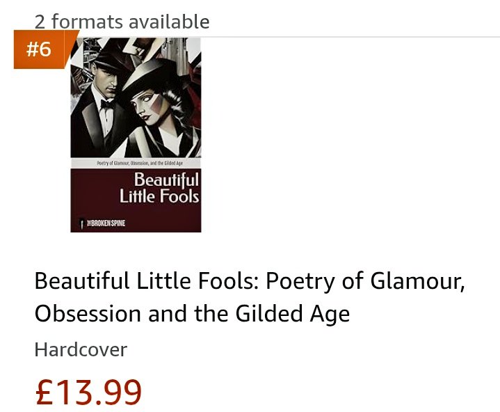 Beautiful Little Fools by @BrokenSpineArts is the second bestseller anthology I've poems in (the first was the BODY by <a href="/PoetryRough/">Rough Diamond Poetry Journal</a>).

I'm over the moon tbh- thinking English is my second language! :)