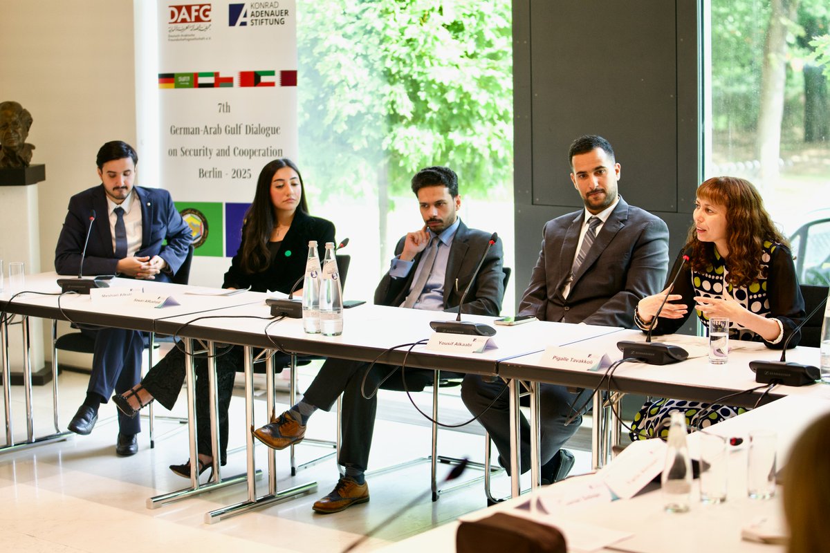 Highlight of the 7th German-Arab Gulf Dialogue: the 3rd GCC-German Young Leaders Forum on June 24. Over 70 young professionals from Germany, Europe &amp; the Gulf joined to boost exchange and cooperation across generations!
#GCC #Germany #YoungLeaders
Photo Credit: Shanawar Shahbaz