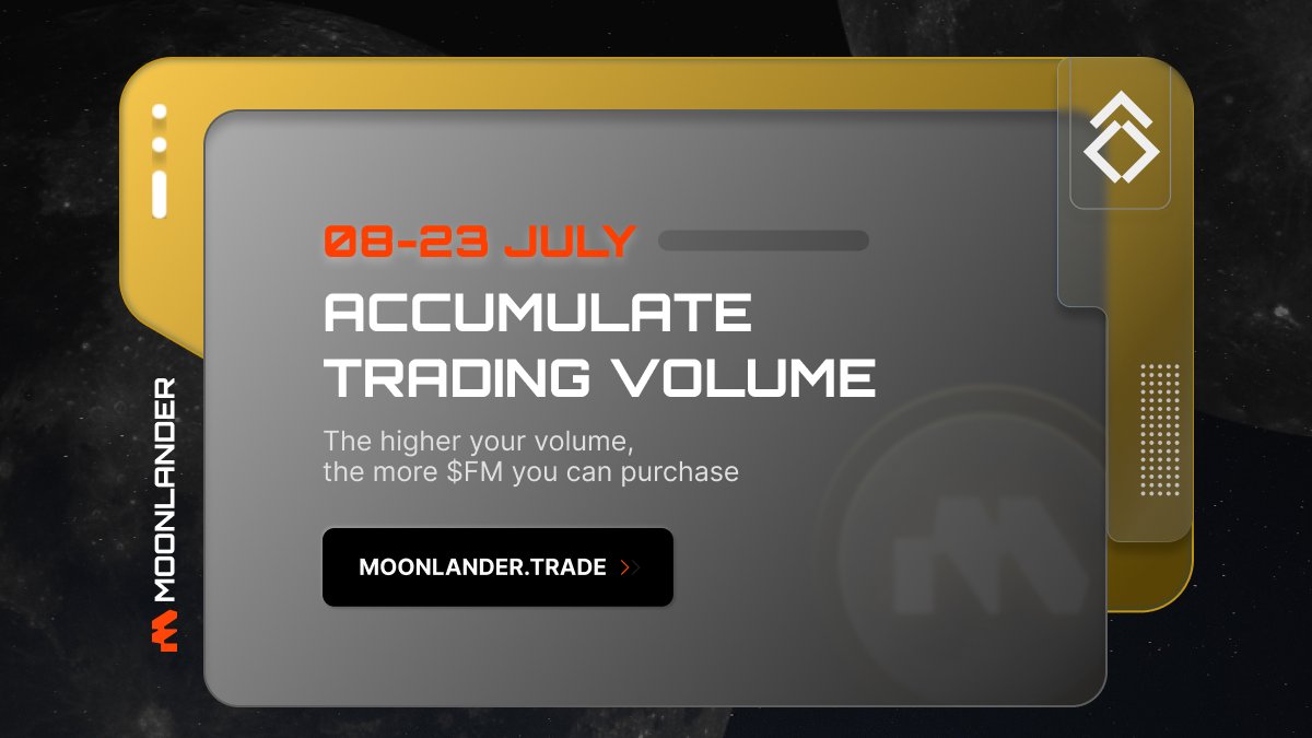 🌕Striders, the race begins!

Trade on moonlander.trade on Cronos EVM to earn your $FM quota

The higher your volume, the more $FM you can purchase 🫡