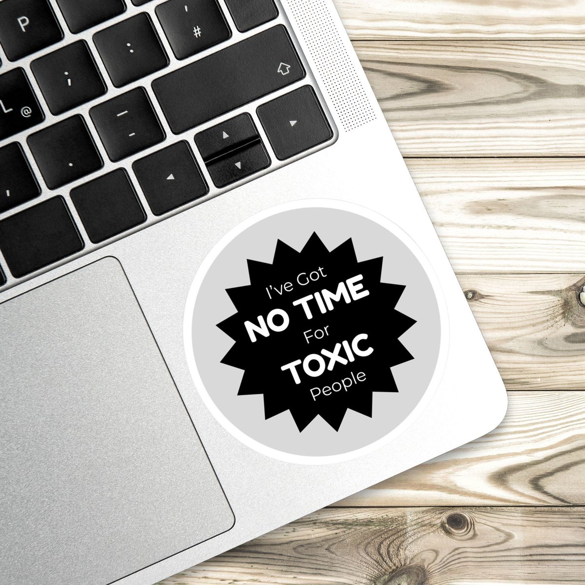 “I’ve got no time for toxic people” Quote Sticker for sale on my Redbubble store: redbubble.com/i/sticker/I-ve… 
Decorate and personalize laptops, water bottles, and more..
#redbubble #findyourthing #stickers #quotes #notimefortoxicpeople